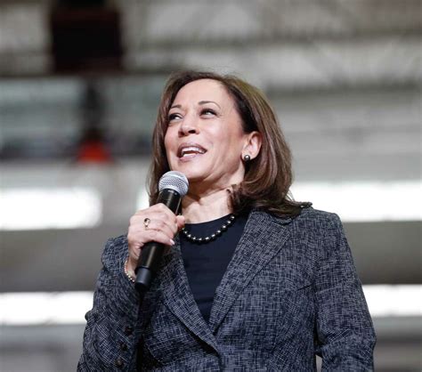 Kamala Harris speaking at a rally